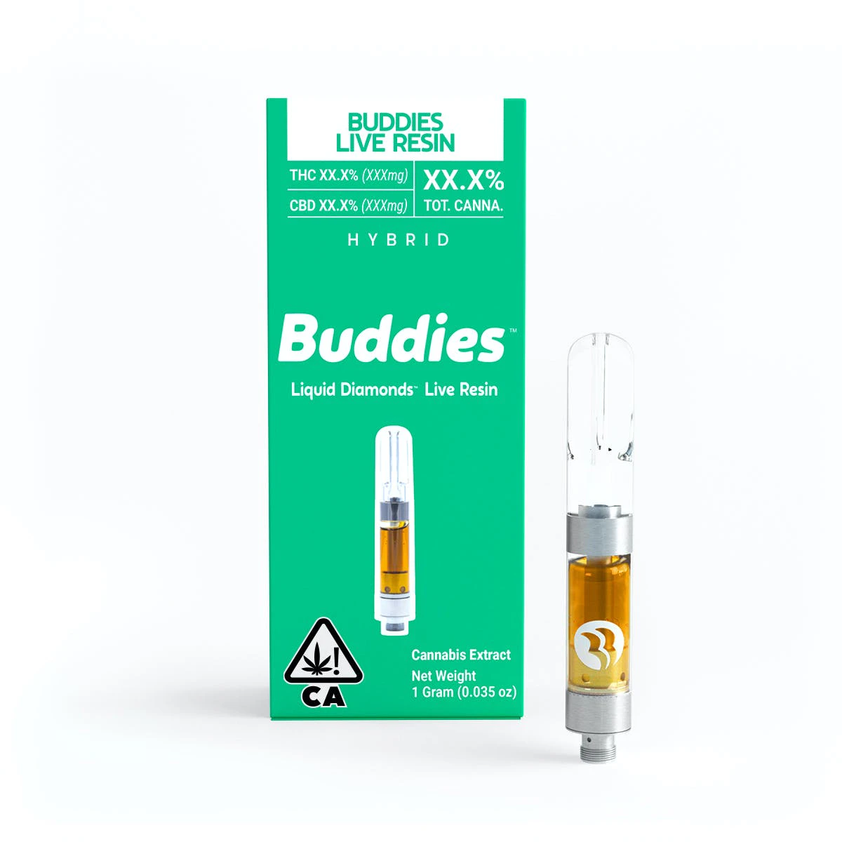 Buddies Brand - Buddies - 1g Live Resin Cart - Raspberry Parfait Main Image