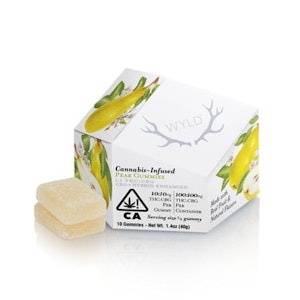 WYLD - WYLD Pear 1:1 CBG + Hybrid Enhanced Gummies 100mg
