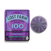 Triple Berry (Live Rosin) Gummy (Single) - 100mg - Lost Farm