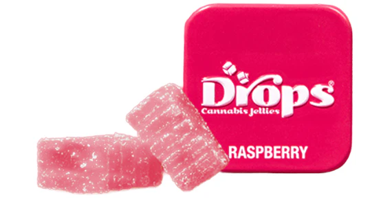 Drops - Drops - Raspberry 2:1 THC:CBD Live Rosin Gummies 2ct - 150mg