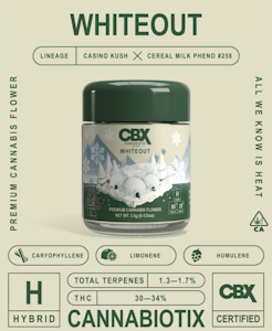 Cannabiotix - Whiteout (H) | 3.5g Jar | Cannabiotix