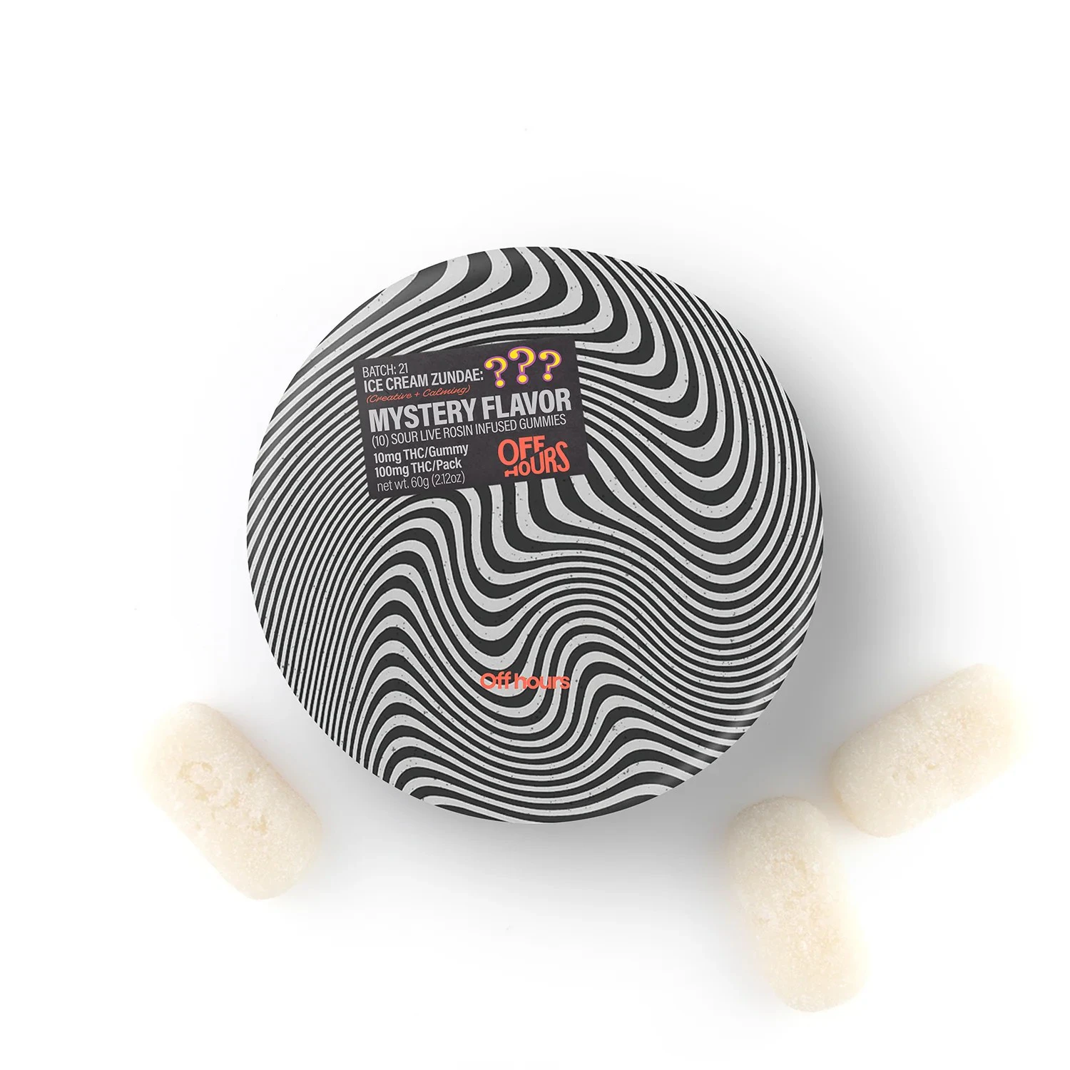 Off Hours - Off hours - Ice Cream Zundae 'Mystery Flavor' - Gummy - 10 x 10mg Main Image