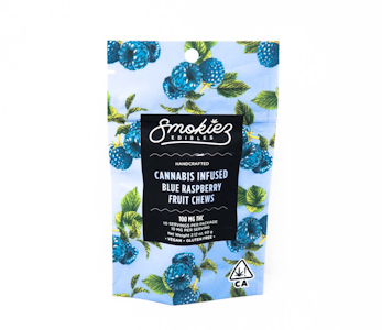 Smokiez Edibles - 100mg THC Smokiez - Blue Raspberry Fruit Chews