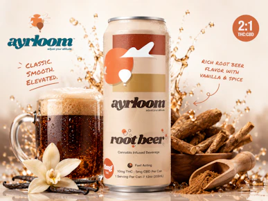 Ayrloom | 12oz can 10mg | Root Beer | 2:1 | Beverage