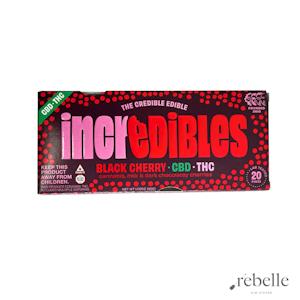 Incredibles - Black Cherry Chocolate 1:1 | Chocolate Bar | Incredibles