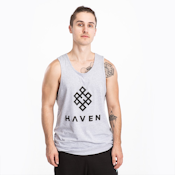 Haven - Grey Logo Tank (S)