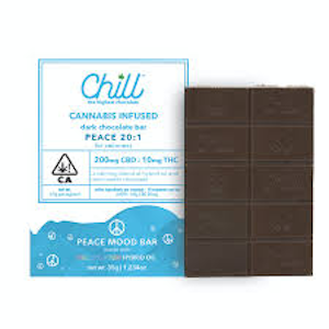Chill - Peace 20:1 Semi-sweet Chocolate Bar 200mg CBD