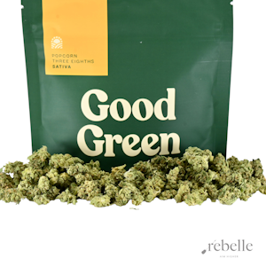 Good Green - Sour Diesel Strain | Popcorn Buds | 10.5 Grams | Good Green 