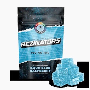 Rezinator - Rezinators Hash Gummies - Sour Blue Raspberry -100mg - Edible