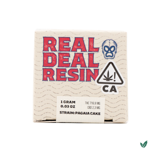 REAL DEAL RESIN - Pagaia Cake Rosin - 1g - Concentrate