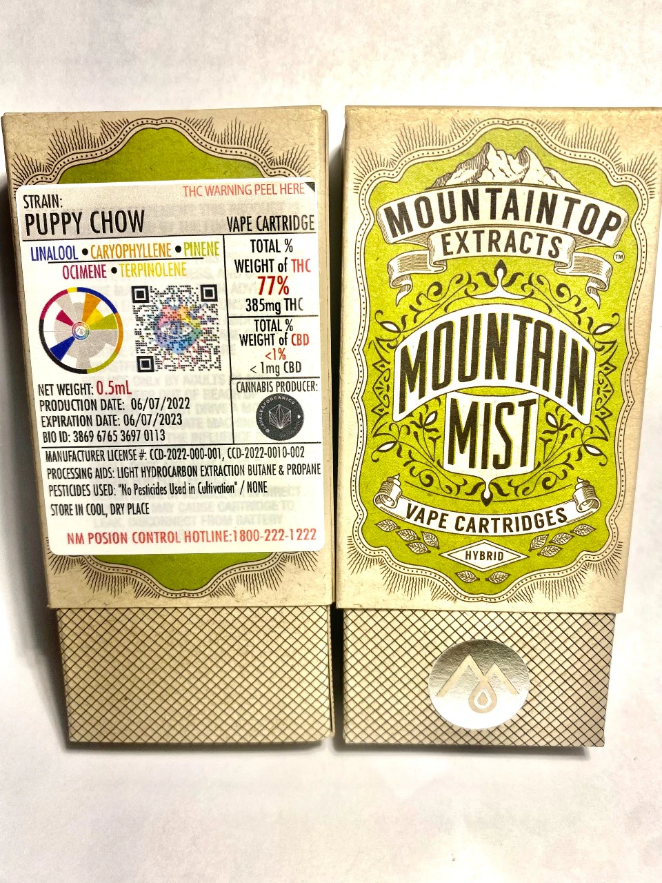 Mountain Top Extracts - Mountain Top Extracts - Puppy Chow - Cured  Resin - Vape Cartridge - 1G Main Image