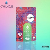 Choice Gummies Sour Cherry Berry 200mg (Sativa)