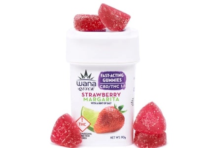 WANA - Wana | Fast Acting | Strawberry Margarita 1:1 | CBD:THC Soft Chews