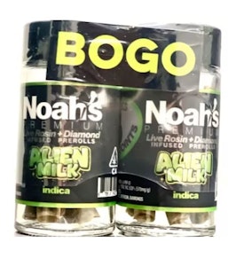 Noahs Premium BOGO - Noah's Premium BOGO Infused 5pk x 2 Alien Milk 
