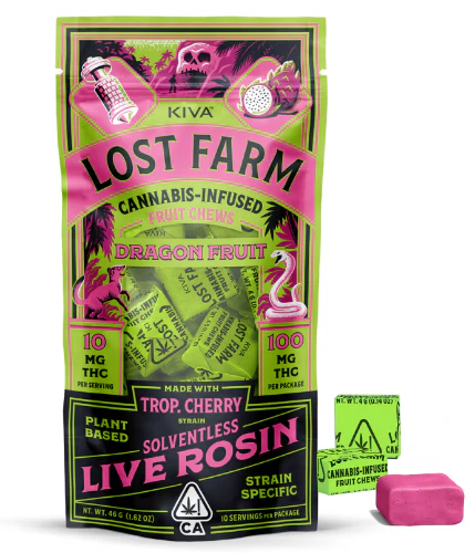 Lost Farm - Dragon Fruit Trop. Cherry Live Resin Chews Main Image