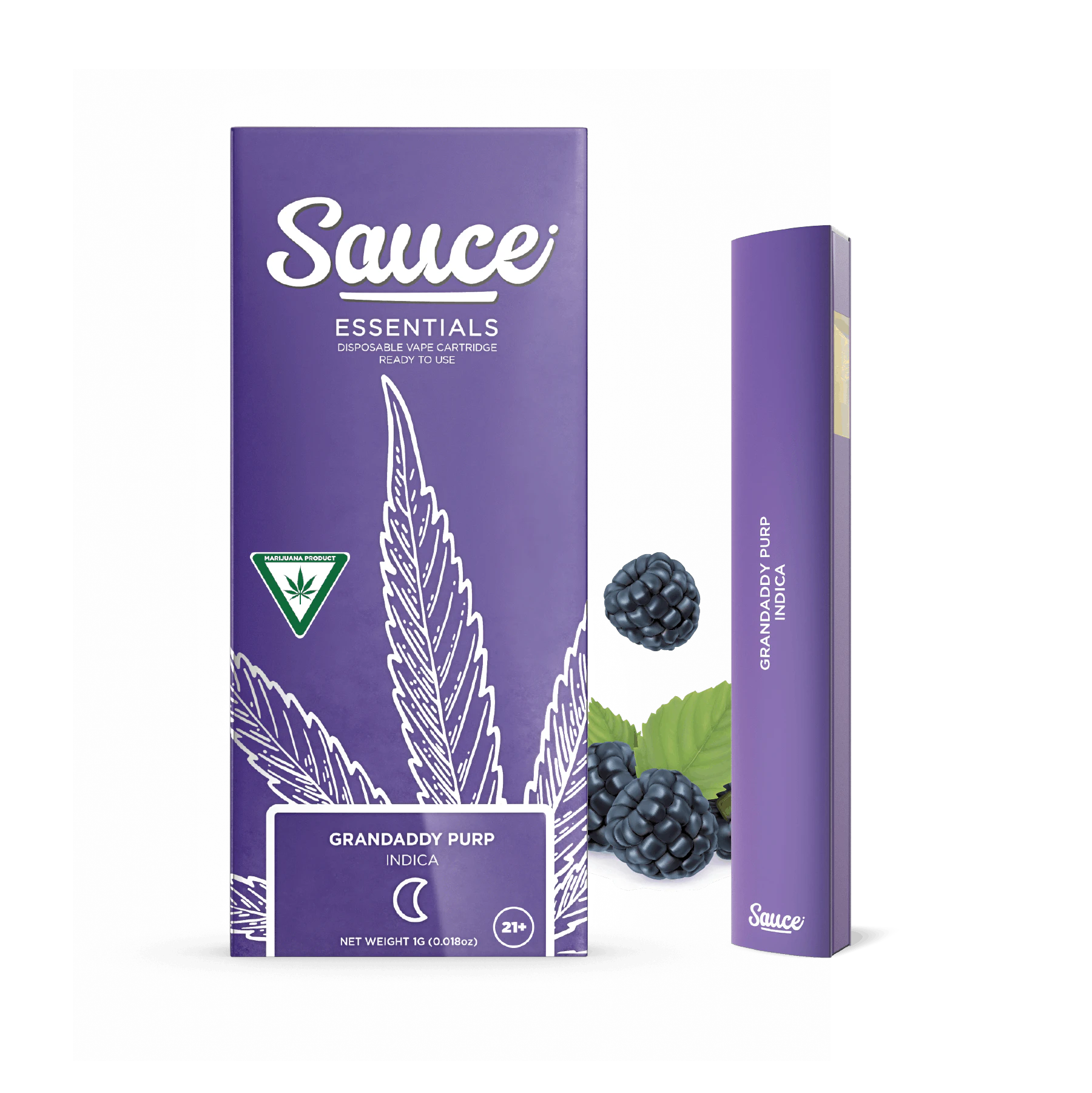 Sauce - Sauce Grandaddy Purple Live Resin Infused Disposable Vape 1g Main Image