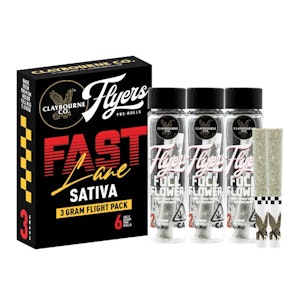 CLAYBOURNE CO. - CLAYBOURNE - Prerolls - Fast Lane - Sativa - 6PK - 3G