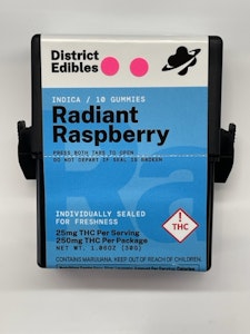 Critical Solutions - District Edibles Radiant Raspberry 250mg(I)(Medical)