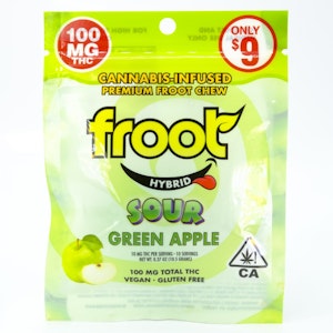 FROOT - Sour Green Apple 100mg Single Gummy - Froot