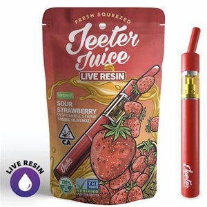Jeeter - Sour Strawberry Live Resin Straw Disposable .5g