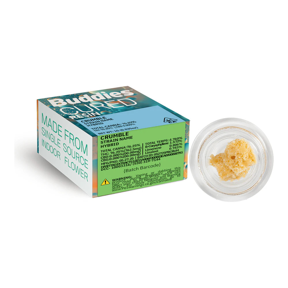 Buddies Brand - Buddies | Taffy | Cured Resin Crumble | 1g Main Image