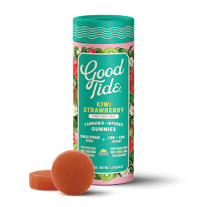 Good Tide - Good Tide | Strawberry Kiwi Gummies 1:1:1 | DOH | 100mg THC 100mg CBD 100mg CBG