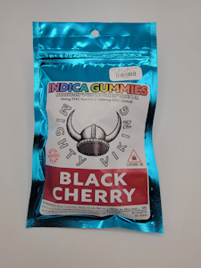 Black Cherry - 100mg Indica Gummies - Mighty Viking
