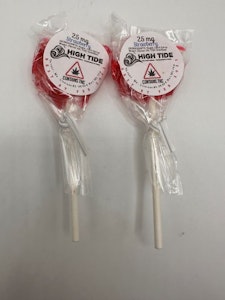 Strawberry - 25mg Lollipop - High Tide Edibles