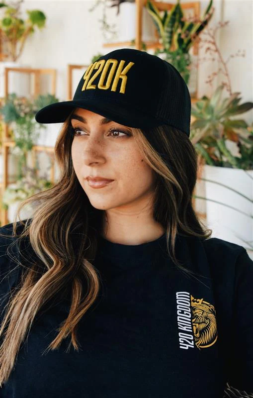 420 Kingdom - 420k- Black/ Gold snapback Main Image