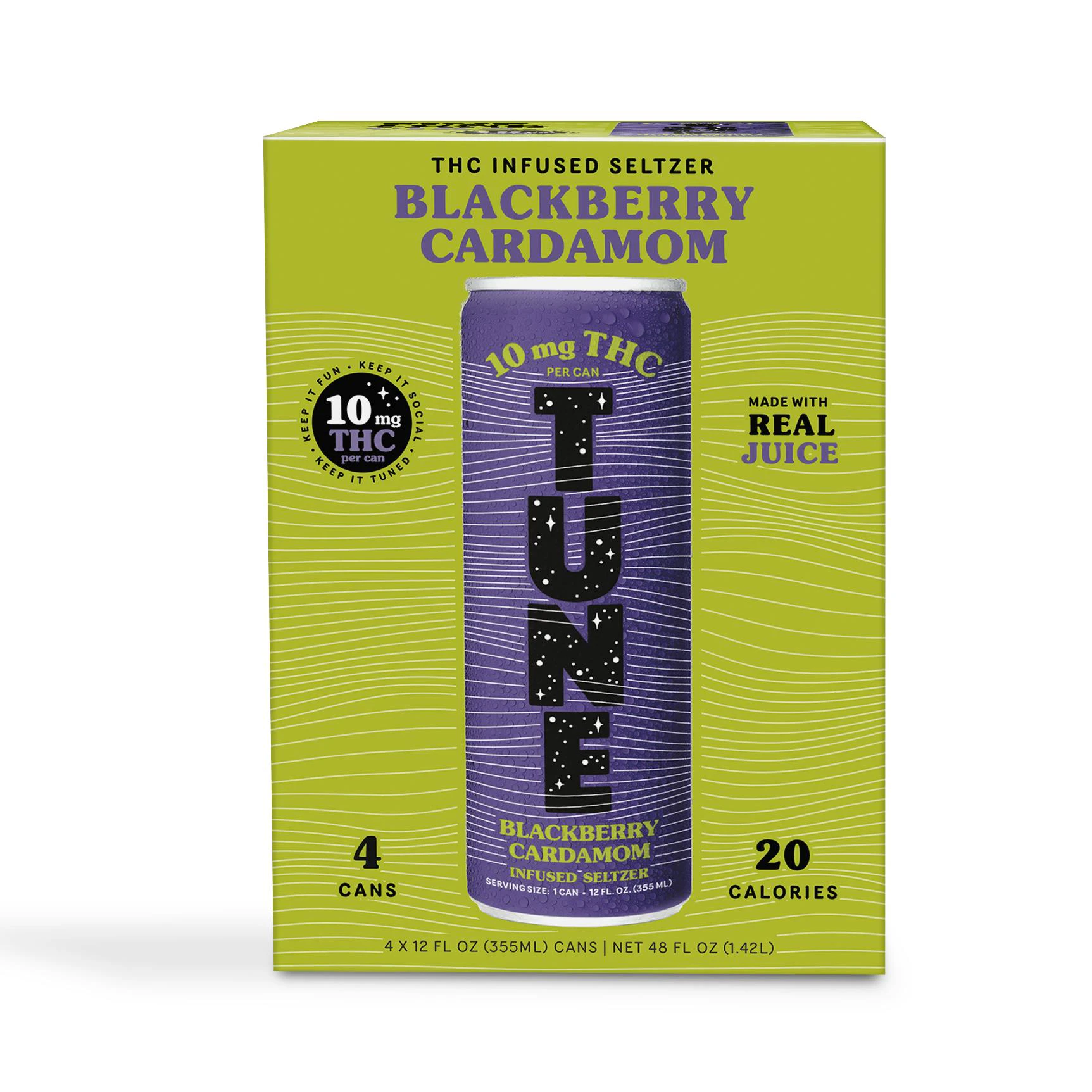 Tune - Blackberry Cardamom 10mg Seltzer - Tune Main Image