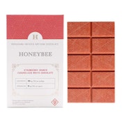 HONEYBEE - STRAWBERRY CRUNCH CARAMELIZED WHITE CHOCOLATE BAR 100MG