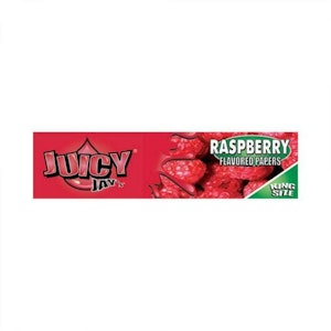JUICY JAY'S - Raspberry - Juicy Jay's - Flavor 1 1/4 Size Flavored Rolling Paper 32 Leaves