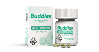 Buddies - 25mg THC Softgels - 40ct