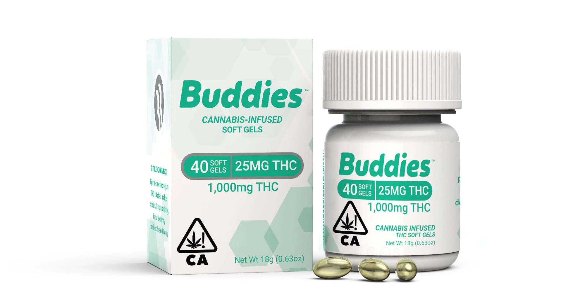 Buddies Brand - Buddies - 25mg THC Softgels - 40ct Main Image