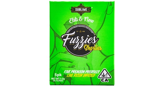 FUZZIES - Fuzzies - Cheetah Piss Live Resin Infused Shorties Pre-Rolls - 5ct