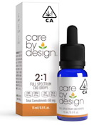 2:1 CBD:THC Full Spectrum Drops - (300mg:150mg) 450mg - 15ml [Care by Design]