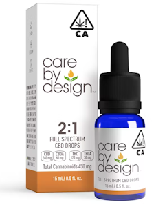 Care By Design - 2:1 CBD:THC Full Spectrum Drops - (300mg:150mg) 450mg - 15ml [Care by Design]
