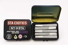 Holy Grail -Indica- 18.53% THC | 2.5g 5pk (Hash Infused Pre-Rolls | Slap That Ass    -p1 front