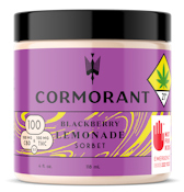 Cormorant | 4oz Blackberry Lemonade 1:1 Sorbet | DOH | 100mg THC/CBD