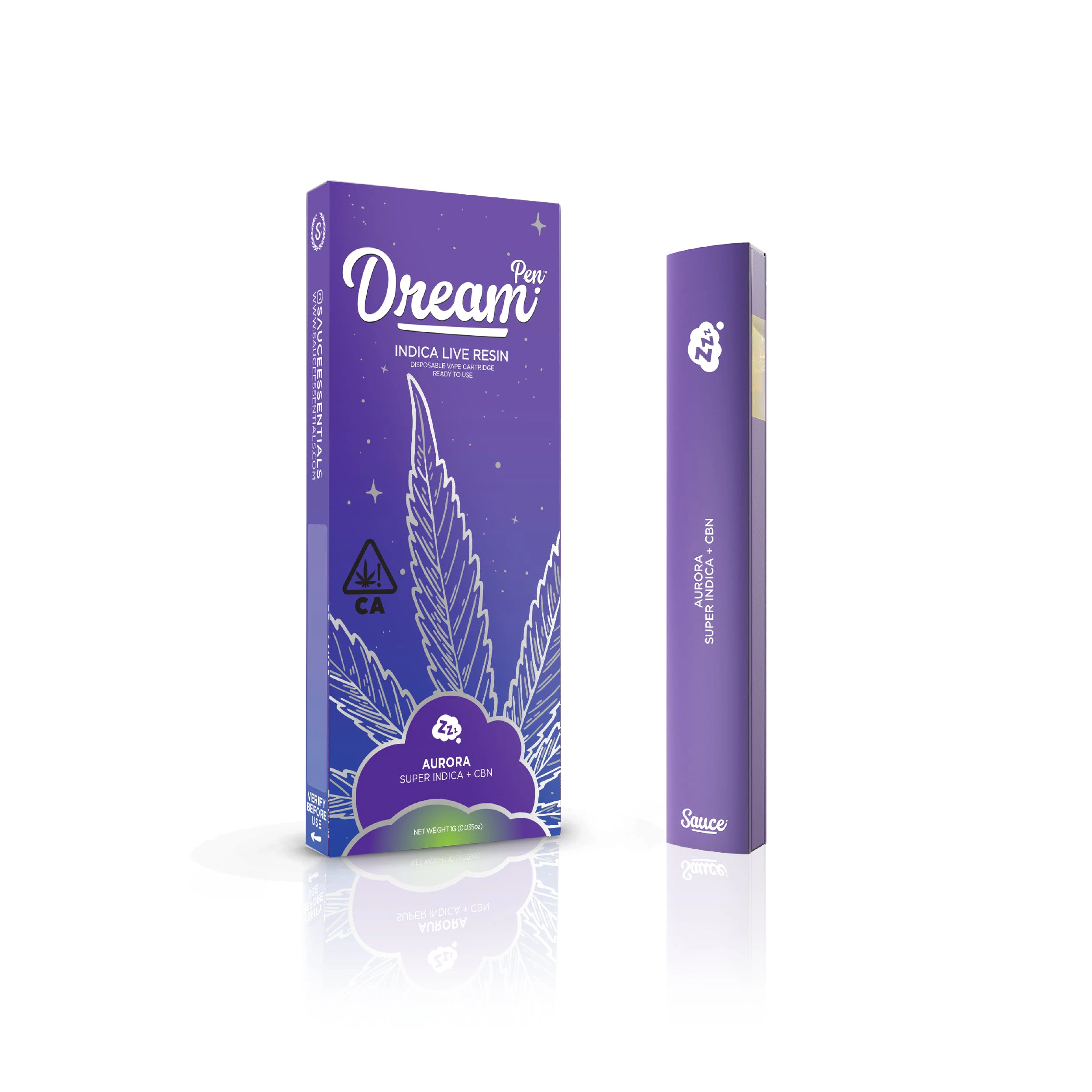 Sauce - Sauce Aurora CBN Live Resin Infused  Disposable Vape 0.5g Main Image