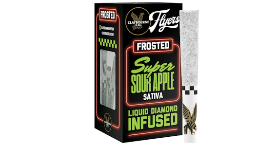 Claybourne Co. - Claybourne Co. - Super Sour Apple Flyers Frosted Infused Pre-Rolls - 5ct