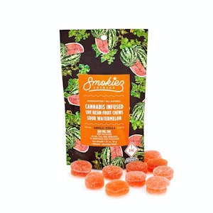 SMOKIEZ - Smokiez Sour Watermelon Live Resin THC Fruit Chews 100mg