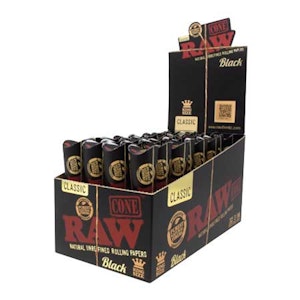 RAW - RAW Black 3pk Classic King Size Cones