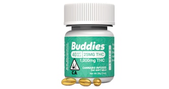 Buddies Brand - 25mg Hybrid Capsules 40 Count (1000mg)