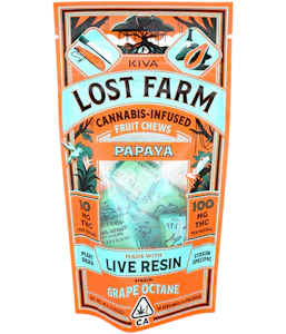 LOST FARM - Lost Farm - Papaya x Grape Octane - 100mg Live Resin Chews