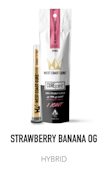 Strawberry Banana OG - Pre-Roll - 1g [West Coast Cure]