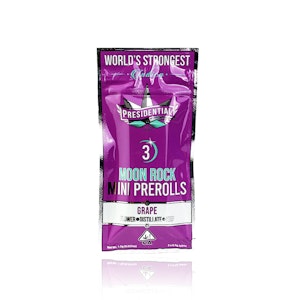 PRESIDENTIAL - PRESIDENTIAL - Infused Preroll - Grape - Mini Moon Rock Joints - 3-Pack - 1.5G