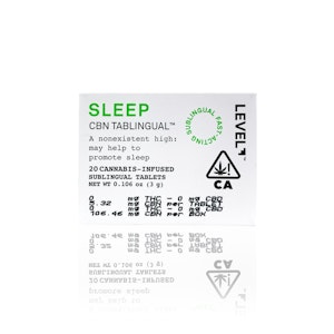 LEVEL - LEVEL - Capsule - Sleep CBN Tablingual - 20-Pack