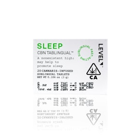 LEVEL - Capsule - Sleep CBN Tablingual - 20-Pack