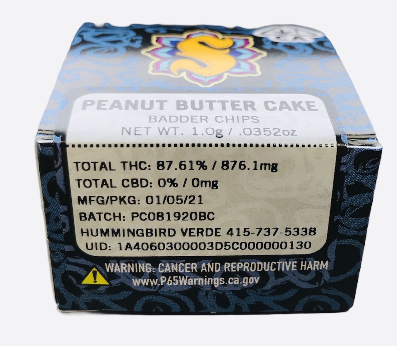 SHAMAN EXTRACTS “Peanut Butter Cake” 1G Badder Chips C...